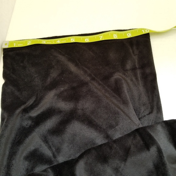 Vintage Cotton Sweatpants Extra Large 16 Black Velvet Elastic Winter Pants - Picture 8 of 8